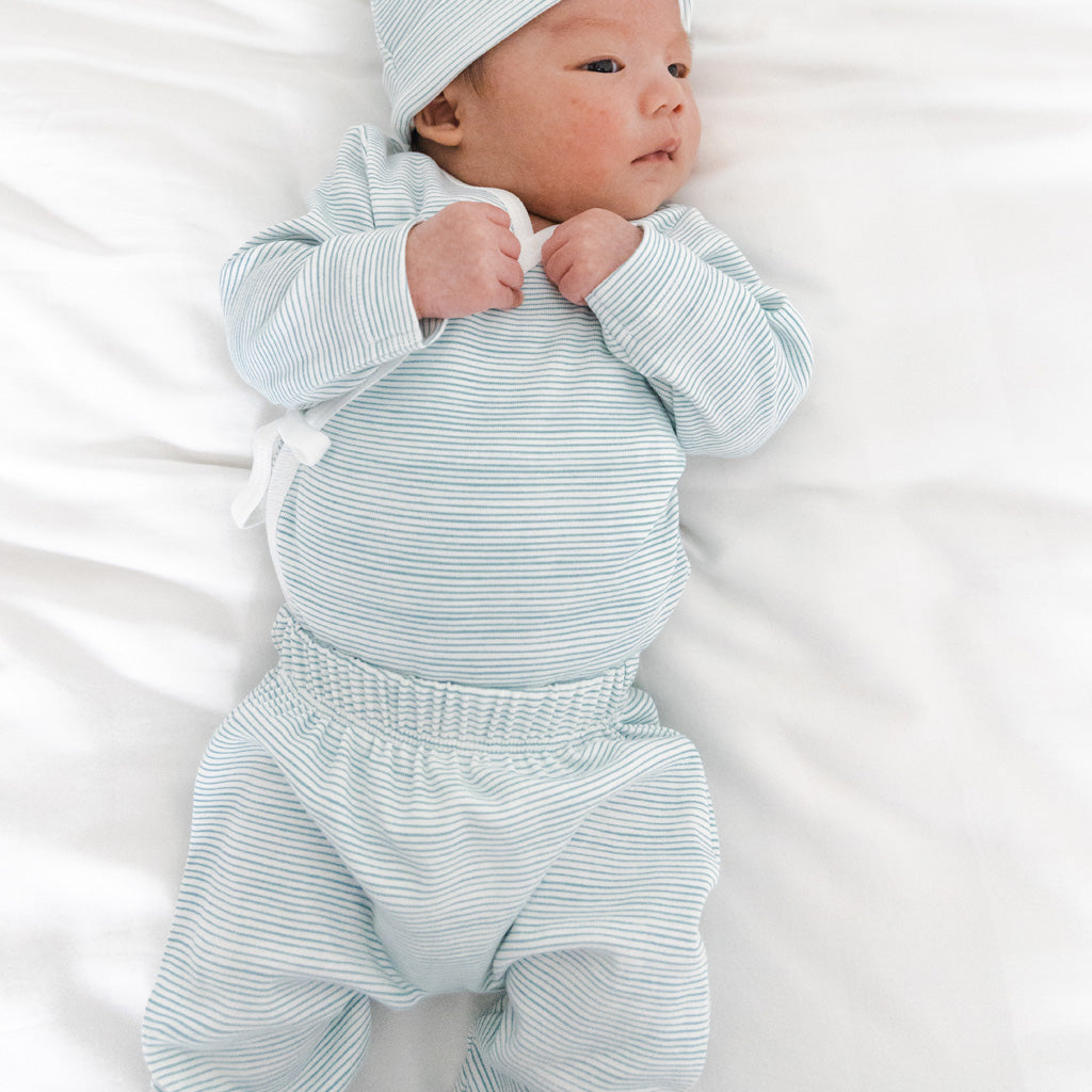 Motherswork X Le Petit Society Organic Baby Leggings Blue