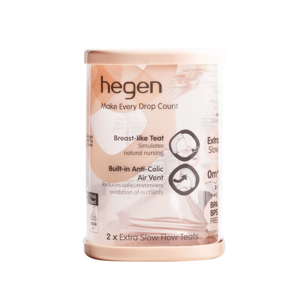 Hegen Size Extract Flow Nipples for Babies Over 0-1 Months (Set of 2)