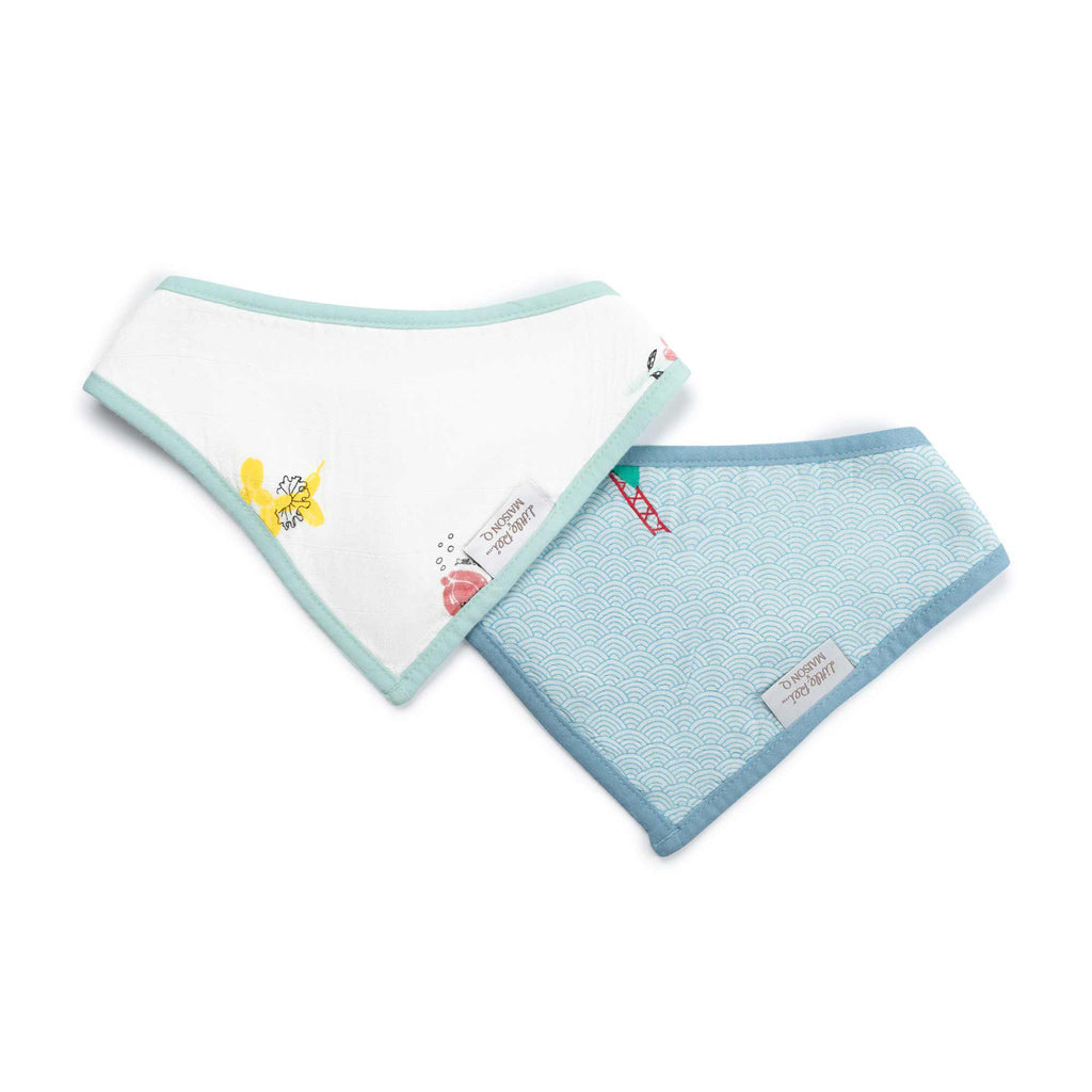 Little Rei X Maison Q Bandana Bibs with Pet Pattern 