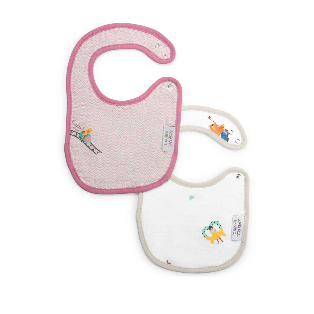 Little Rei X Maison Q Bib Bib with Festival Pattern 