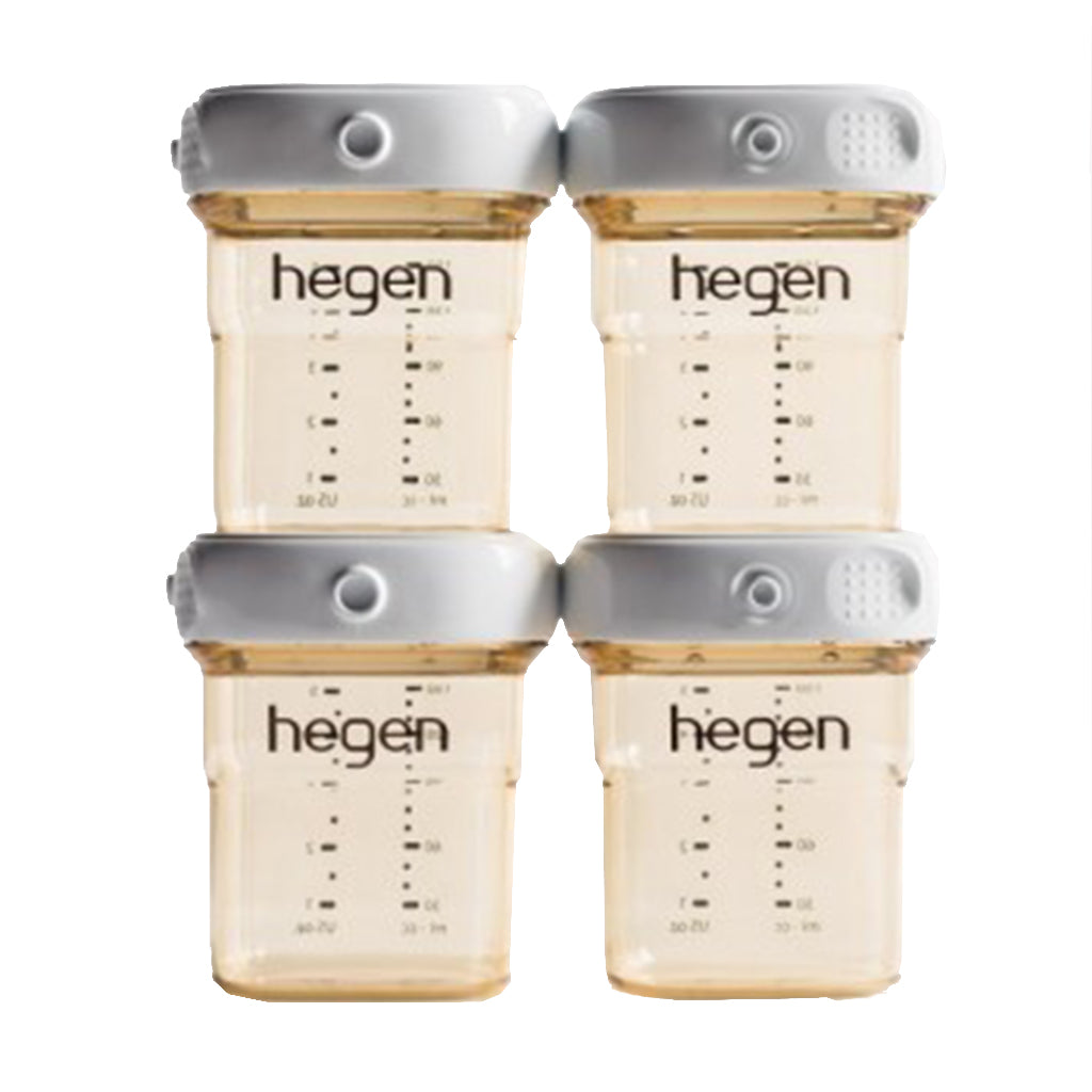 Hegen Ppsu 150ml White Milk Bottle (Set of 4 Bottles)