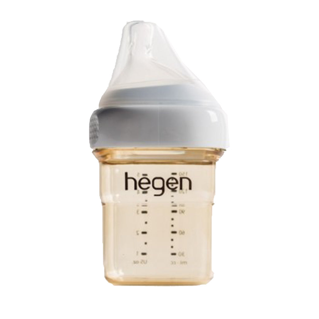 Hegen Ppsu Milk Bottle 150ml Nipple For Babies 1-3 Months Old, White