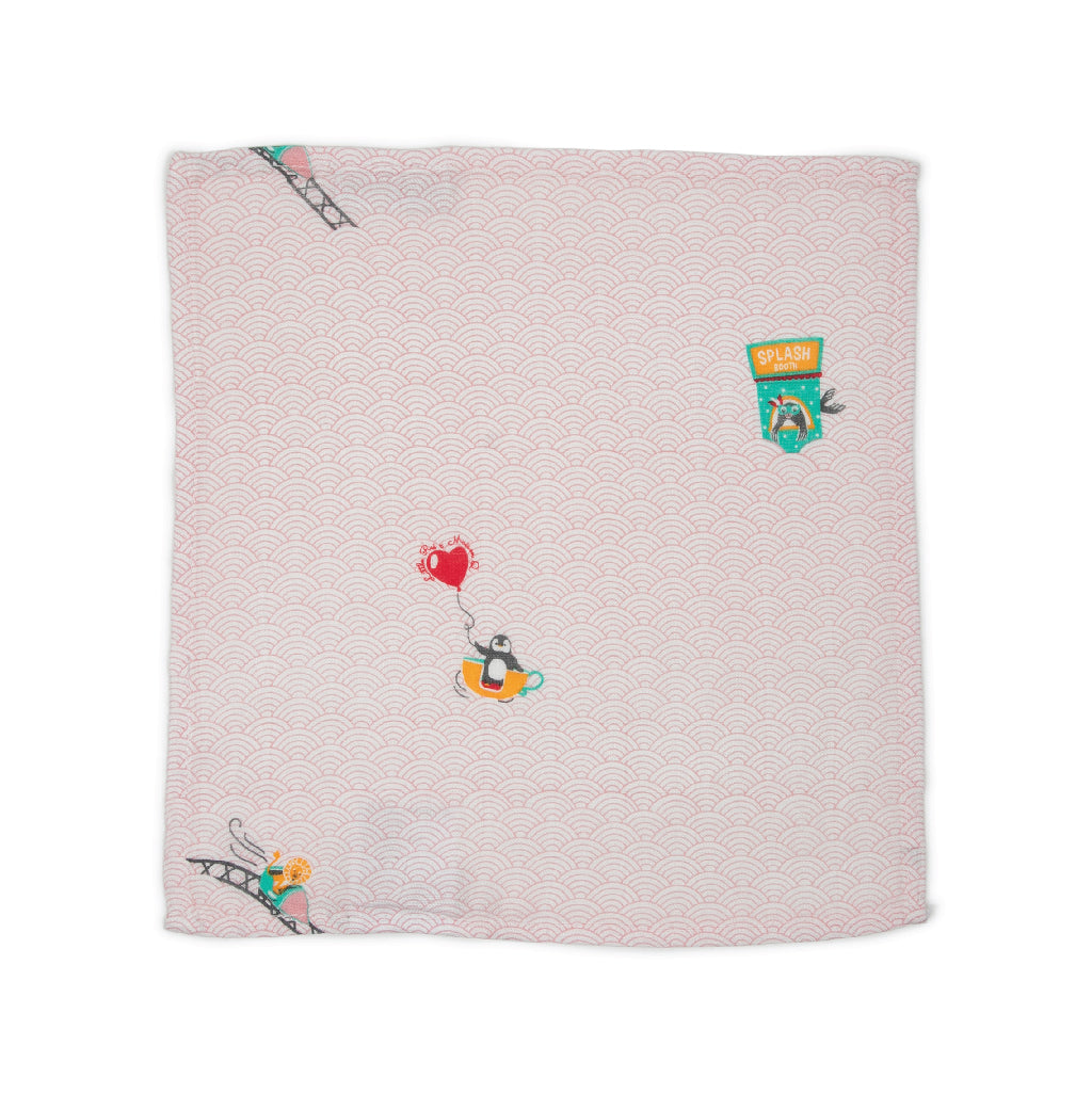 Little Rei X Maison Q Towel with Festival Pattern