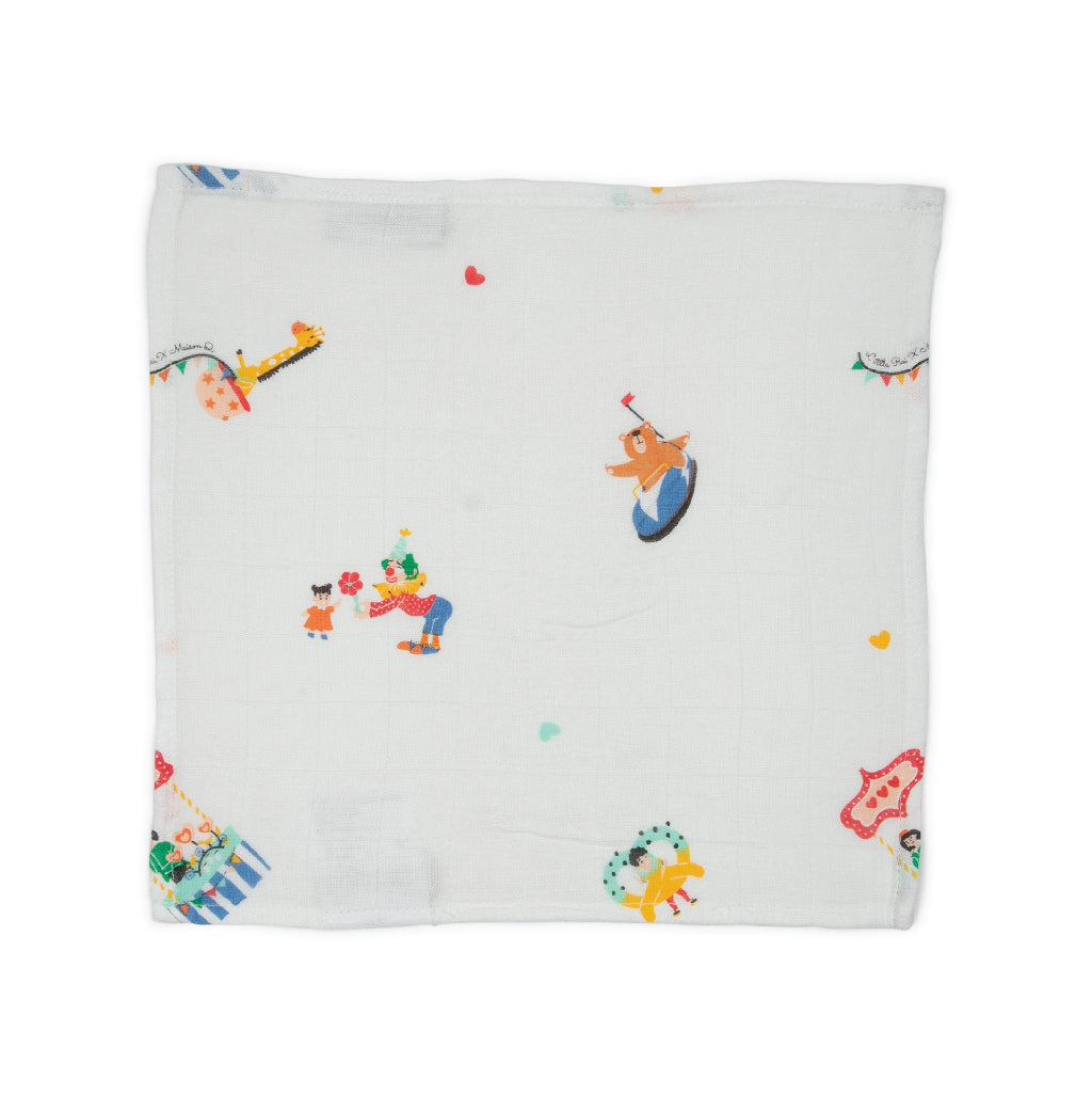 Little Rei X Maison Q Towel with Festival Pattern