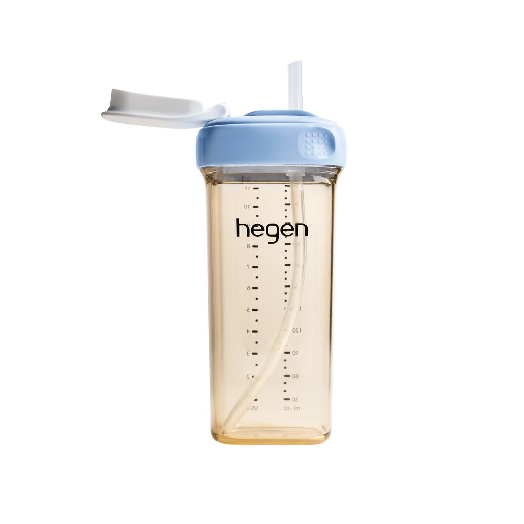 Bình Tập Uống Hegen Straw Cup Ppsu 330ml Màu