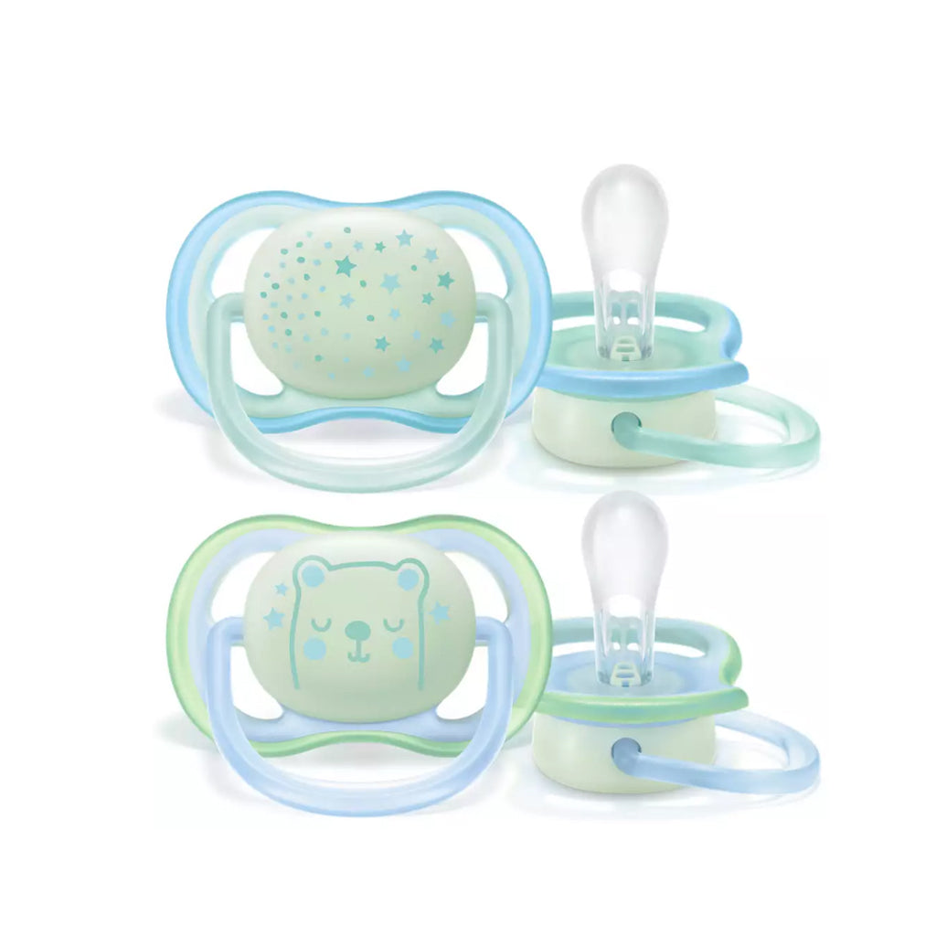 Night Pacifier for Babies 0-6 Months Old (Double Blister)