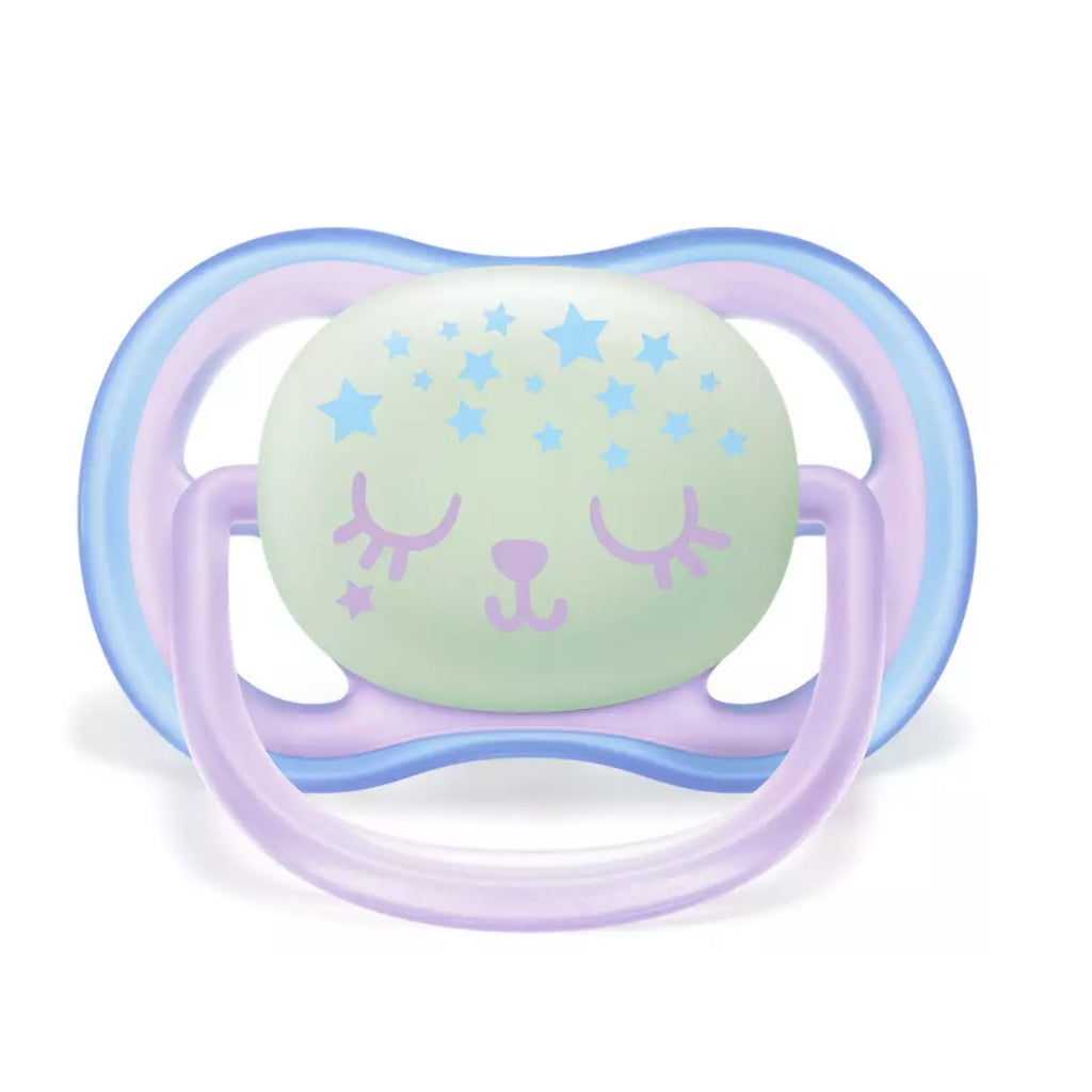 Night Pacifier for Babies 0-6 Months Old (Double Blister)