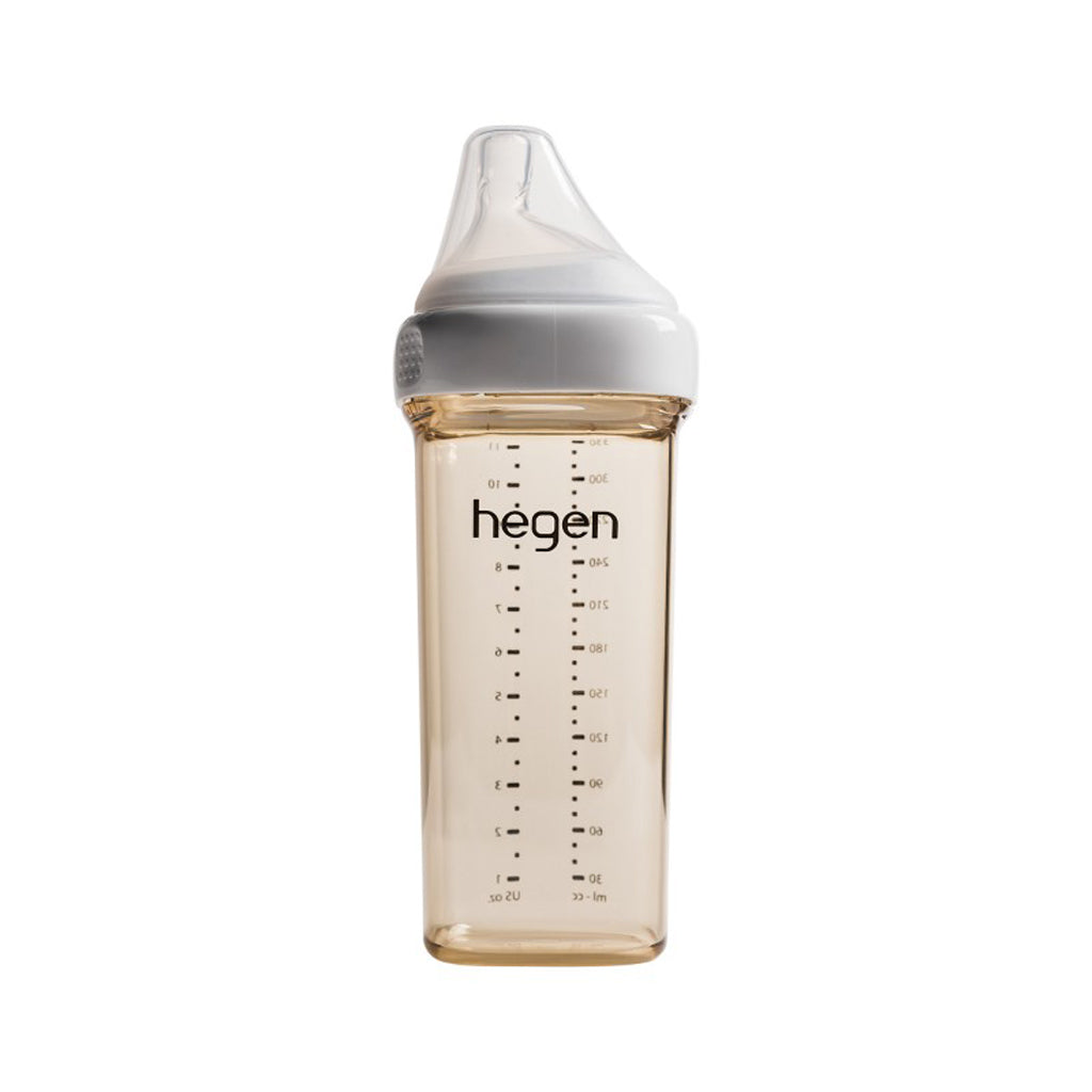 Hegen Ppsu Milk Bottle 330ml Nipple For Babies Over 6 Months Old, White